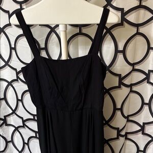 BERGDORF GOODMAN CHETTA B Peter Noviello Sherrie Bloom Black Maxi Dress Sz 12